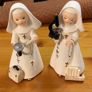Vintage Nun Doctors, 1962, (set of 2)